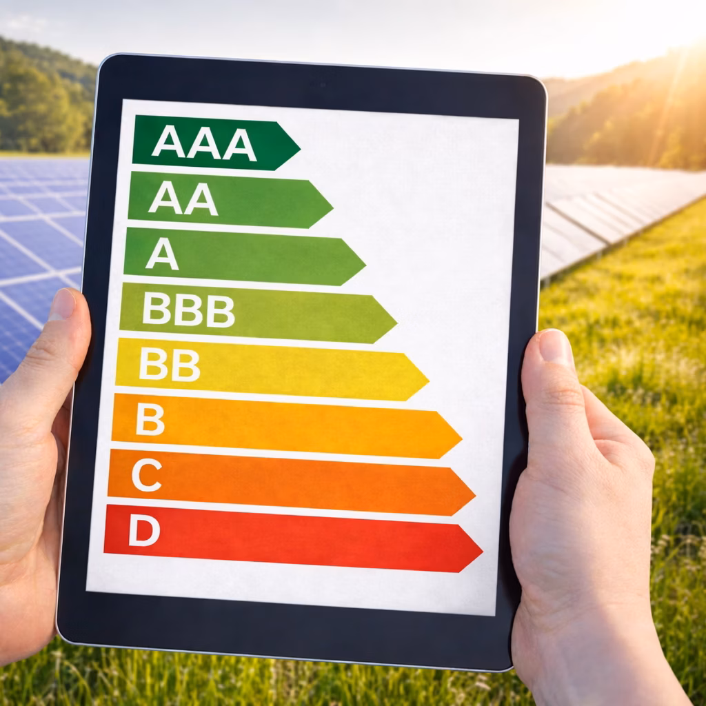 TEXXECURE Rating Skala für PV-Anlagen